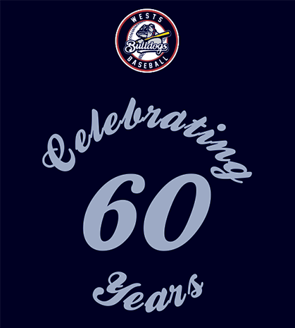 Wests 60yr Training Shirt Celebrating 60 Years Logo